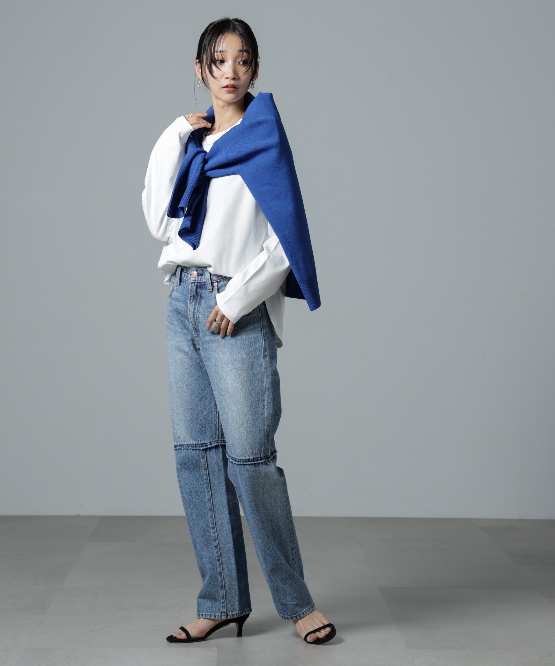 nano･universe「サイドスリットロングスリーブTシャツ」|Tシャツ・カットソー|