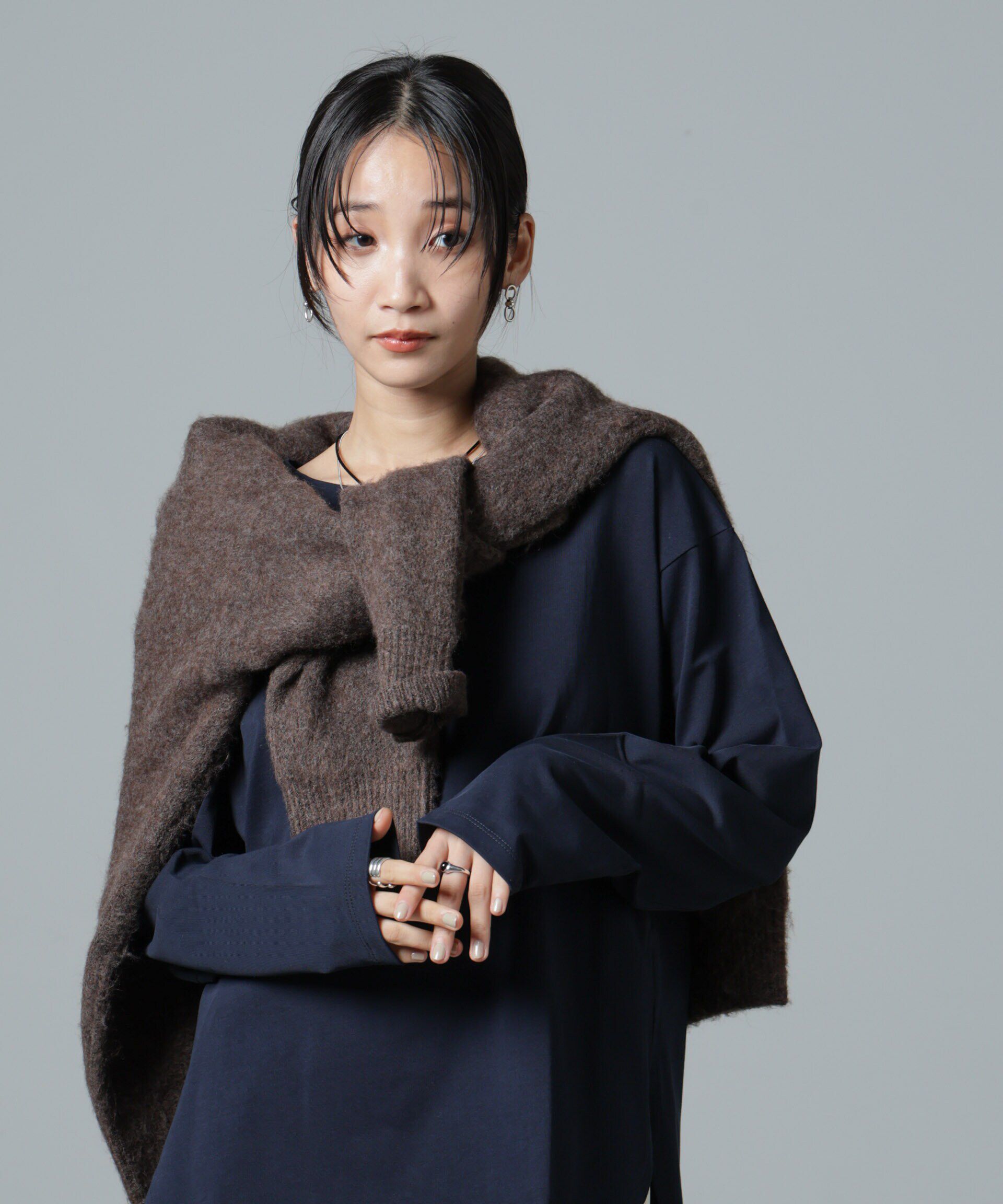 nano･universe「サイドスリットロングスリーブTシャツ」|Tシャツ・カットソー|