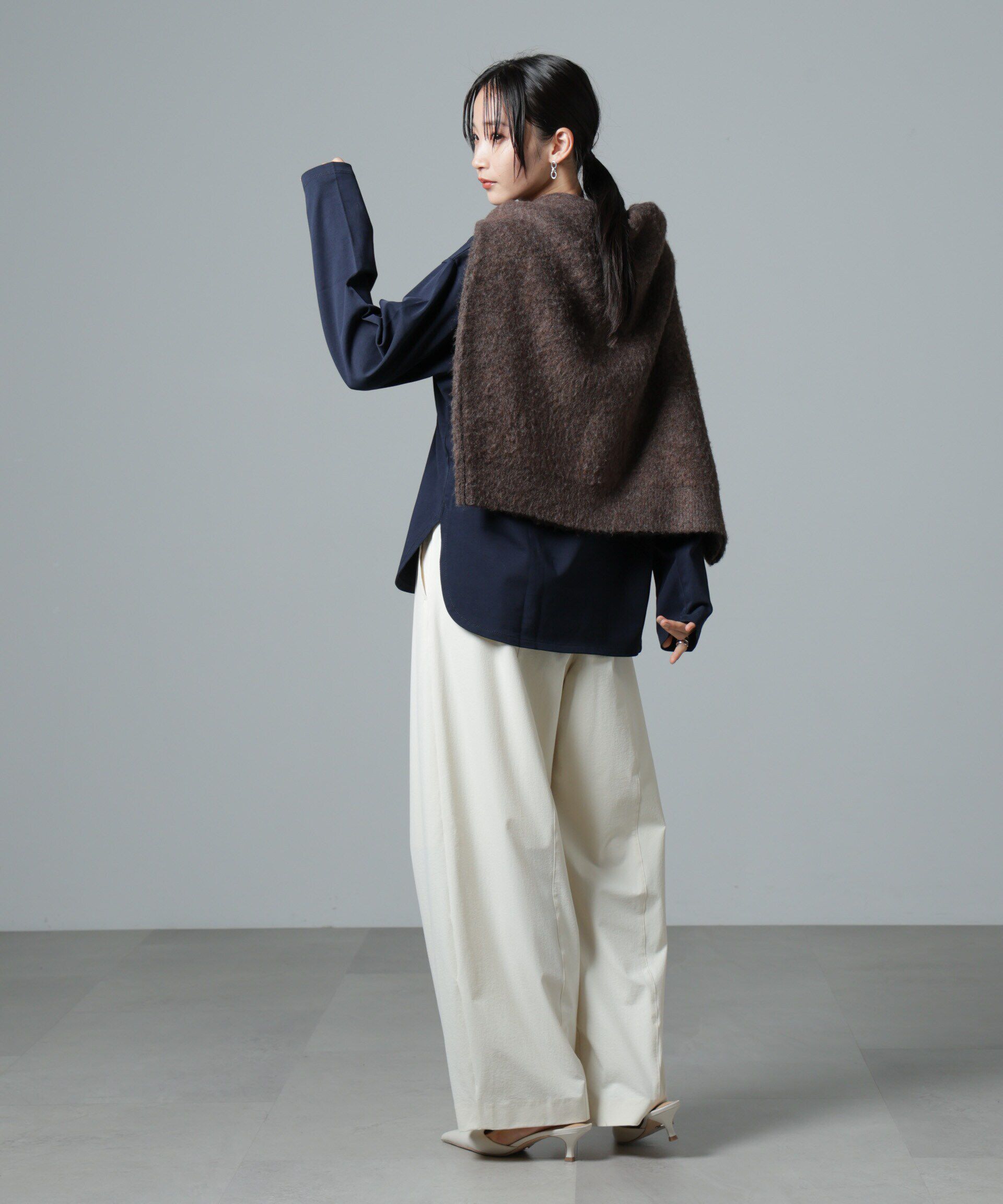 nano･universe「サイドスリットロングスリーブTシャツ」|Tシャツ・カットソー|