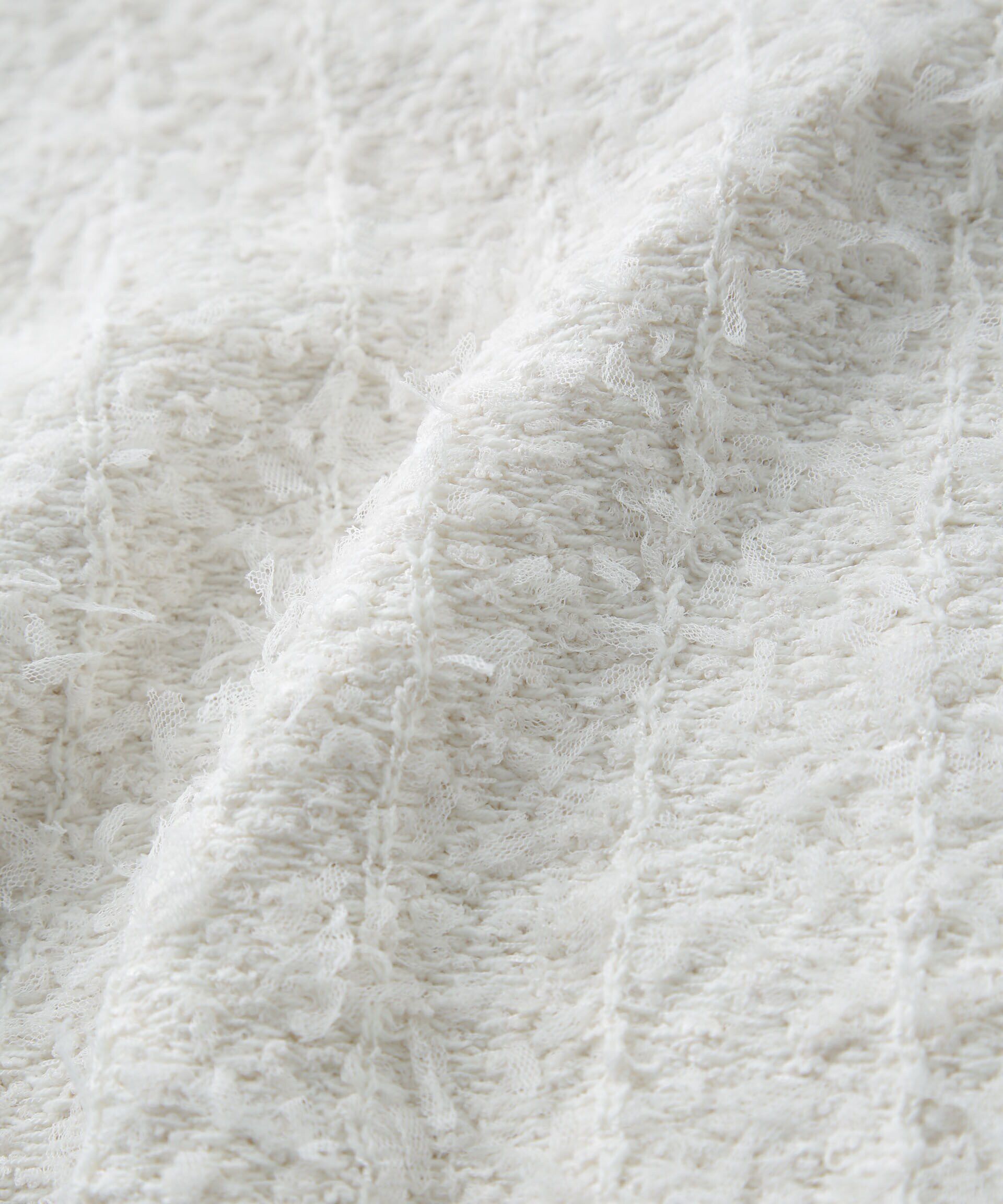 nano･universe「チュールモールニットプルオーバー（セットアップ可）」|ニット・セーター|