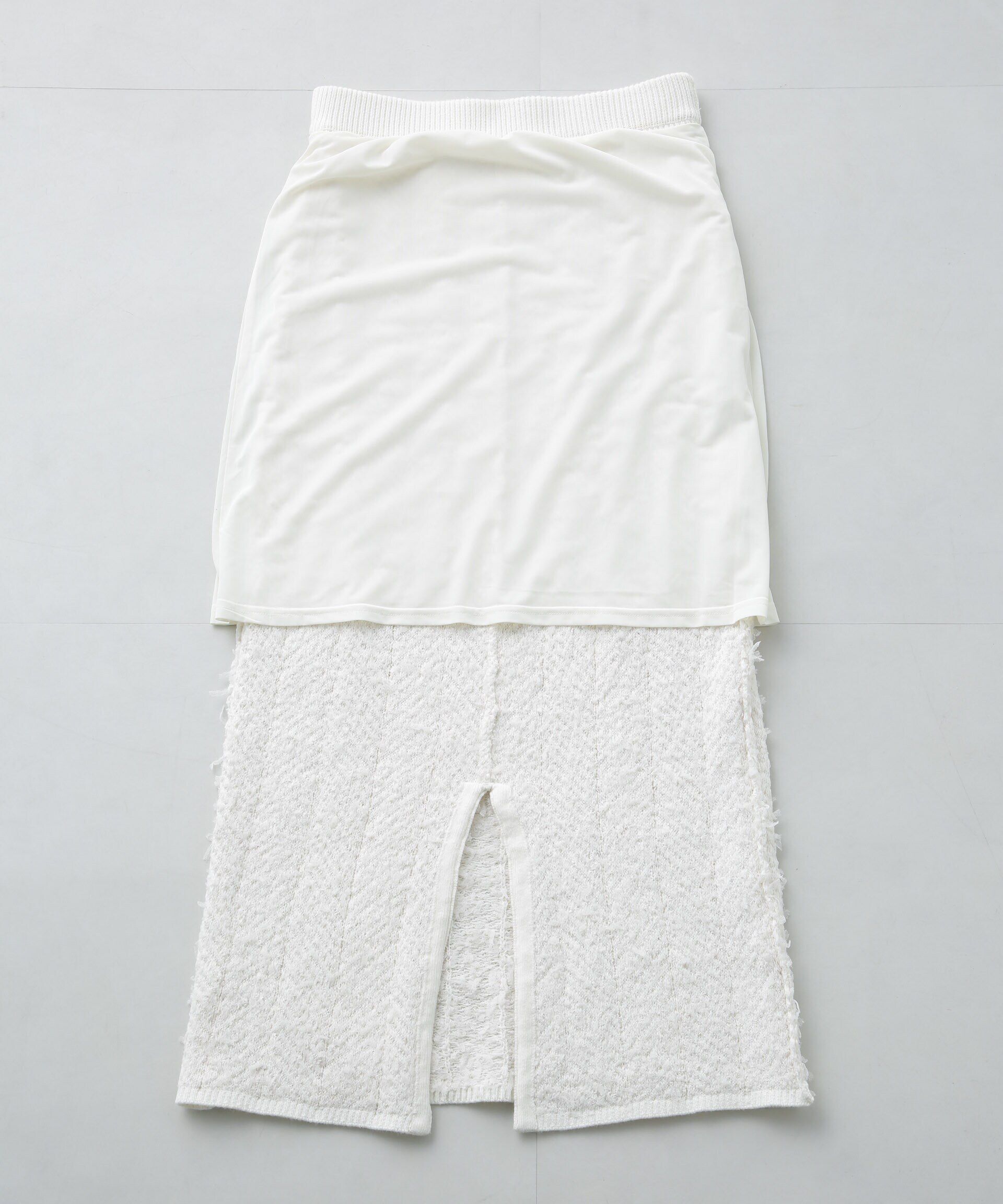 nano･universe「チュールモールニットスカート（セットアップ可）」|スカート|