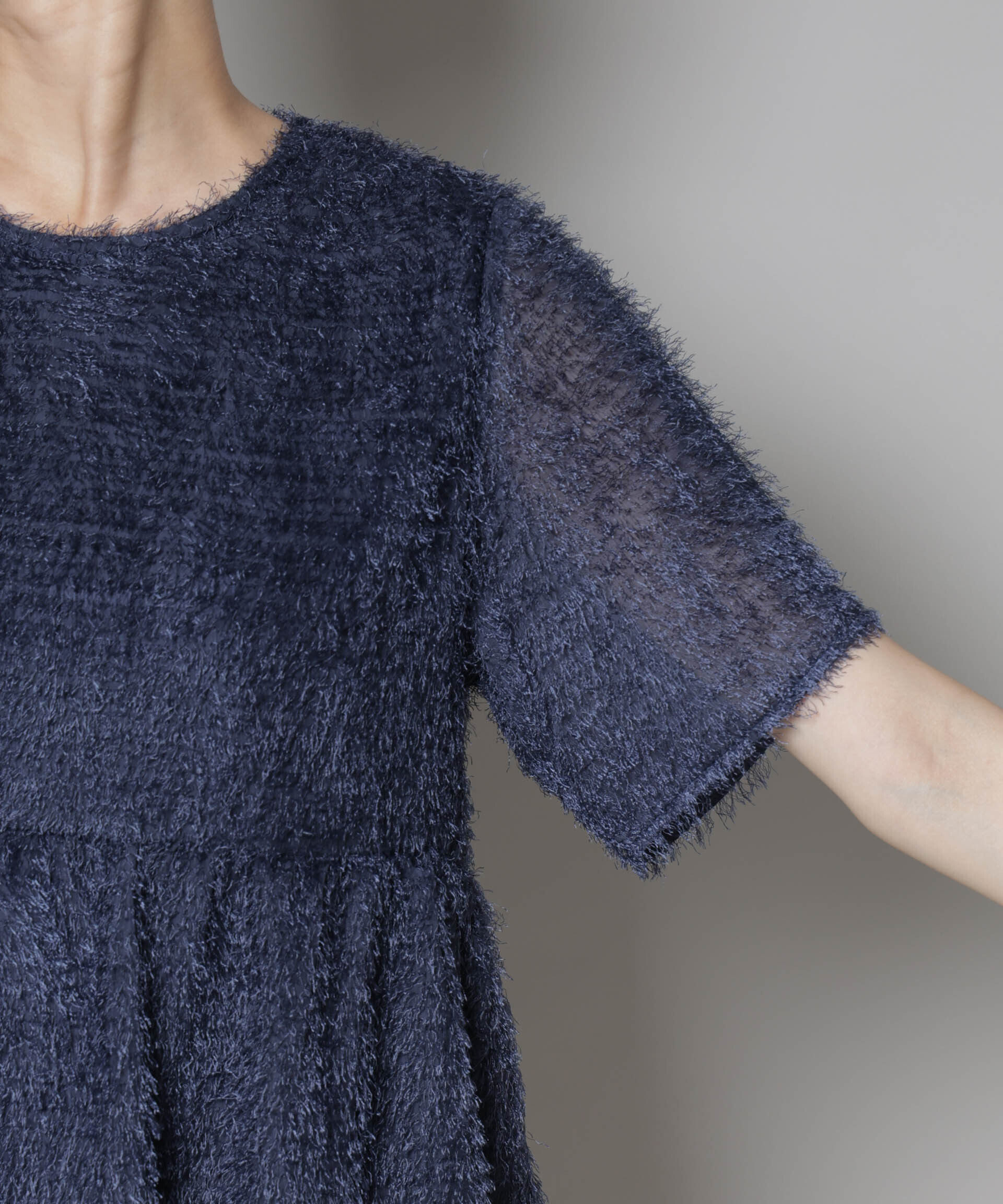 nano･universe「フリンジシフォンギャザーブラウス(セットアップ可)」|シャツ・ブラウス|