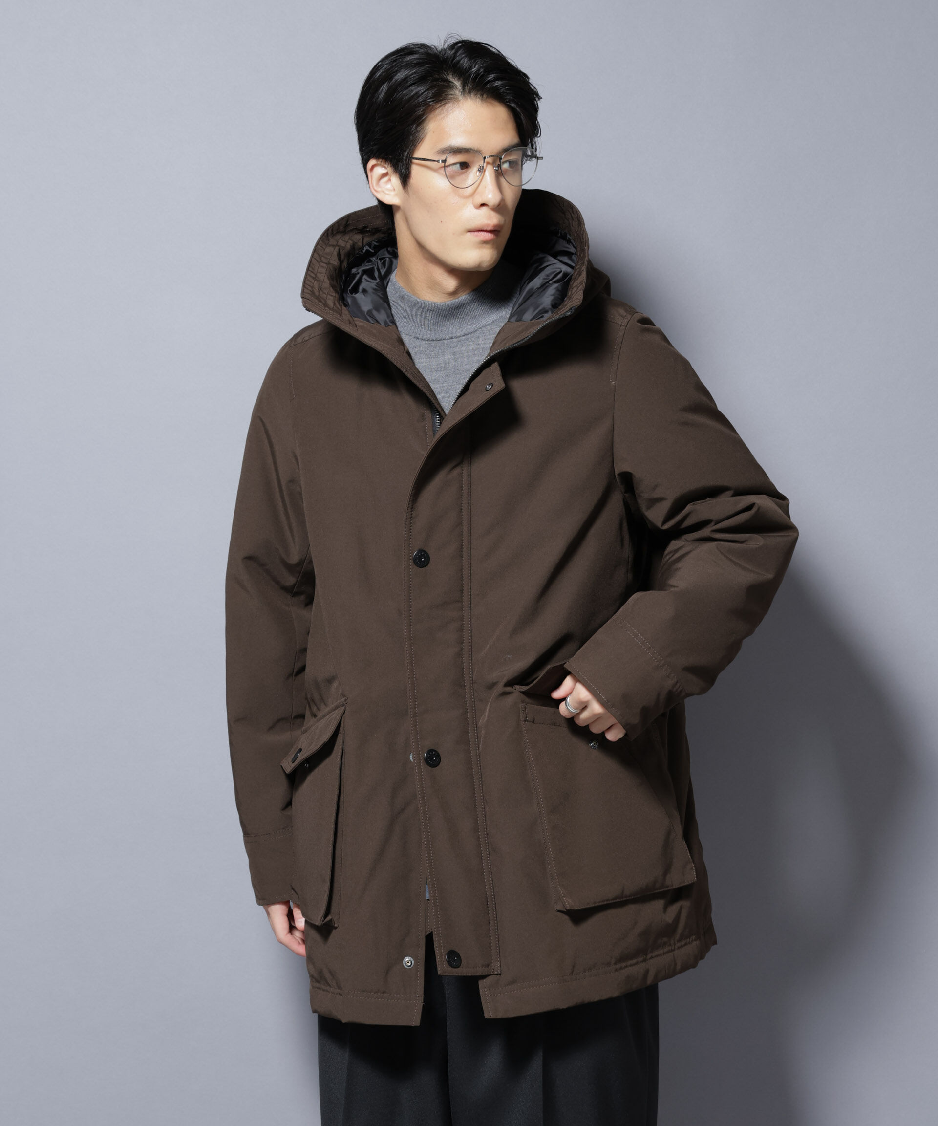 nano･universe「「西川ダウン(R)」アークティックダウン」|ダウン|ブラウン