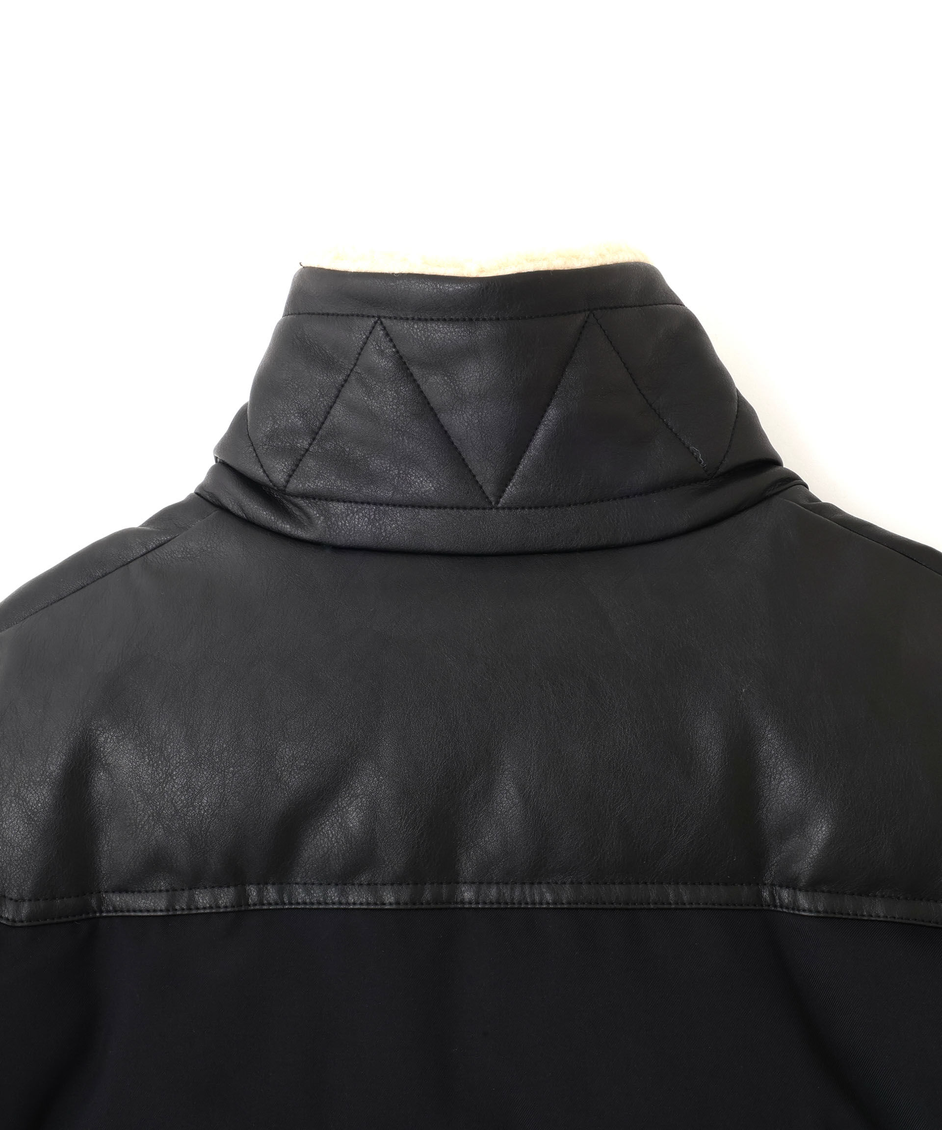 nano･universe「「西川ダウン(R)」ボアカラーサージショートダウン」|ダウン|