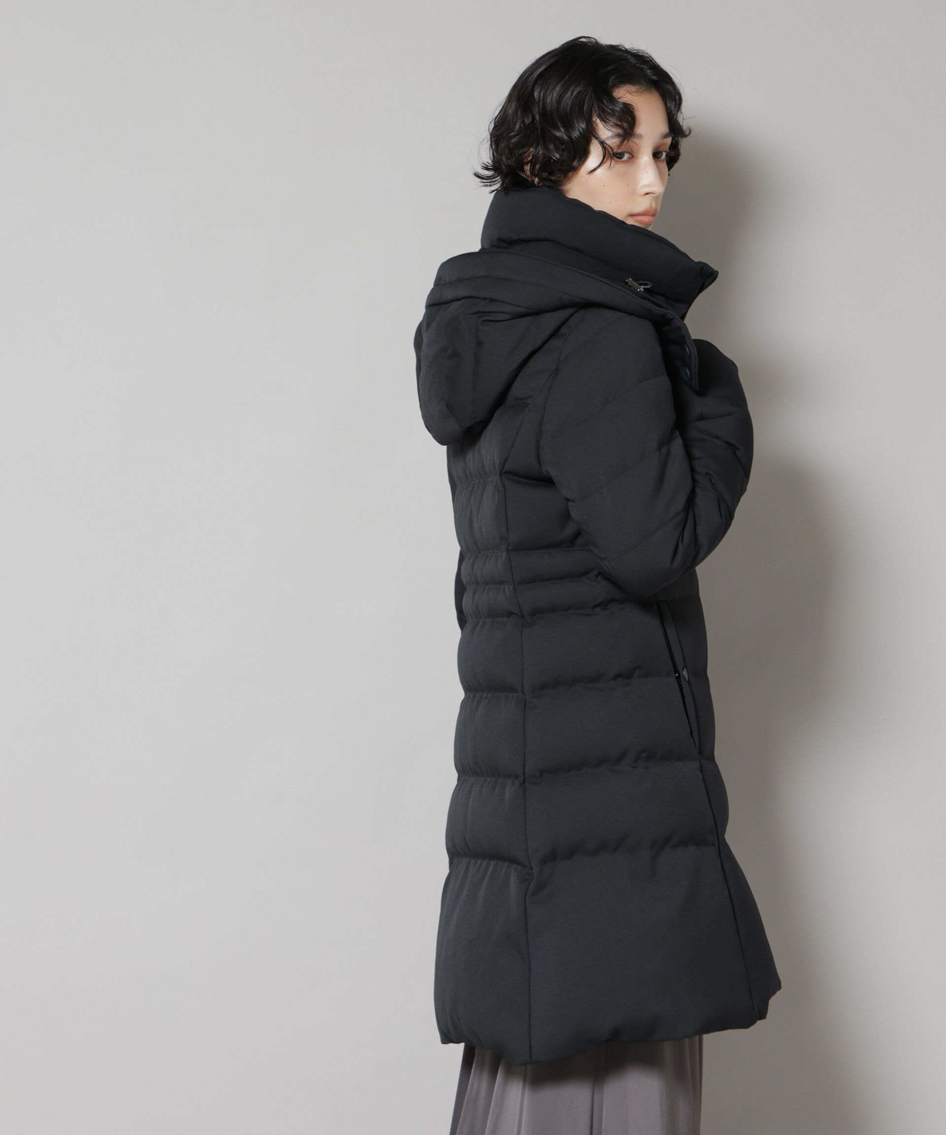 nano･universe「「西川ダウン(R)」サージロングダウン」|ダウン|