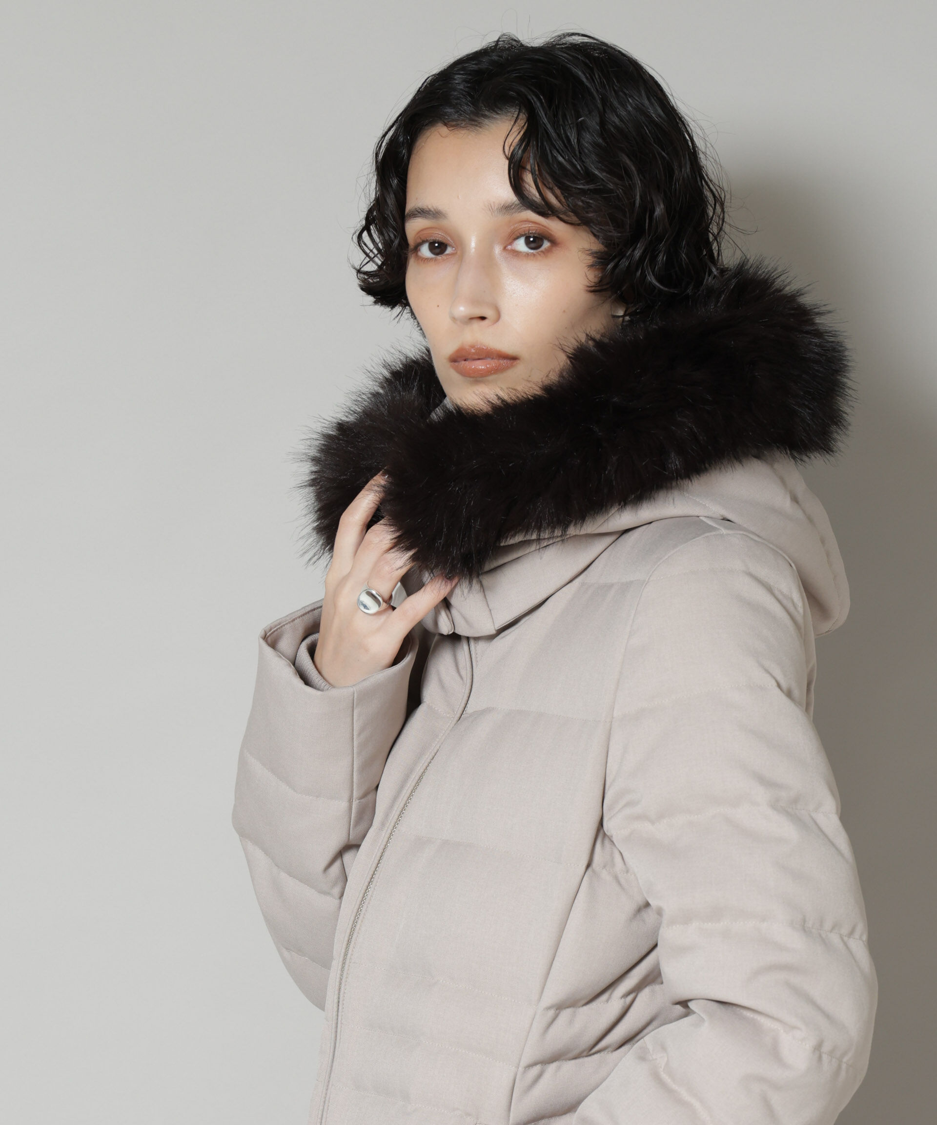 nano･universe「「西川ダウン(R)」サージロングダウン」|ダウン|