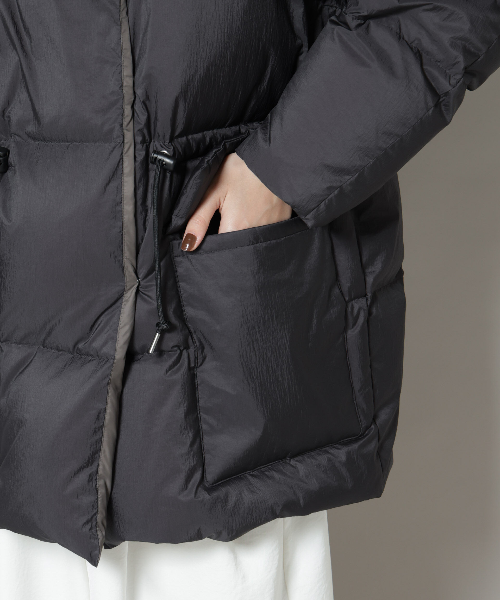 nano･universe「「西川ダウン(R)」バイカラーボリュームダウン」|ダウン|