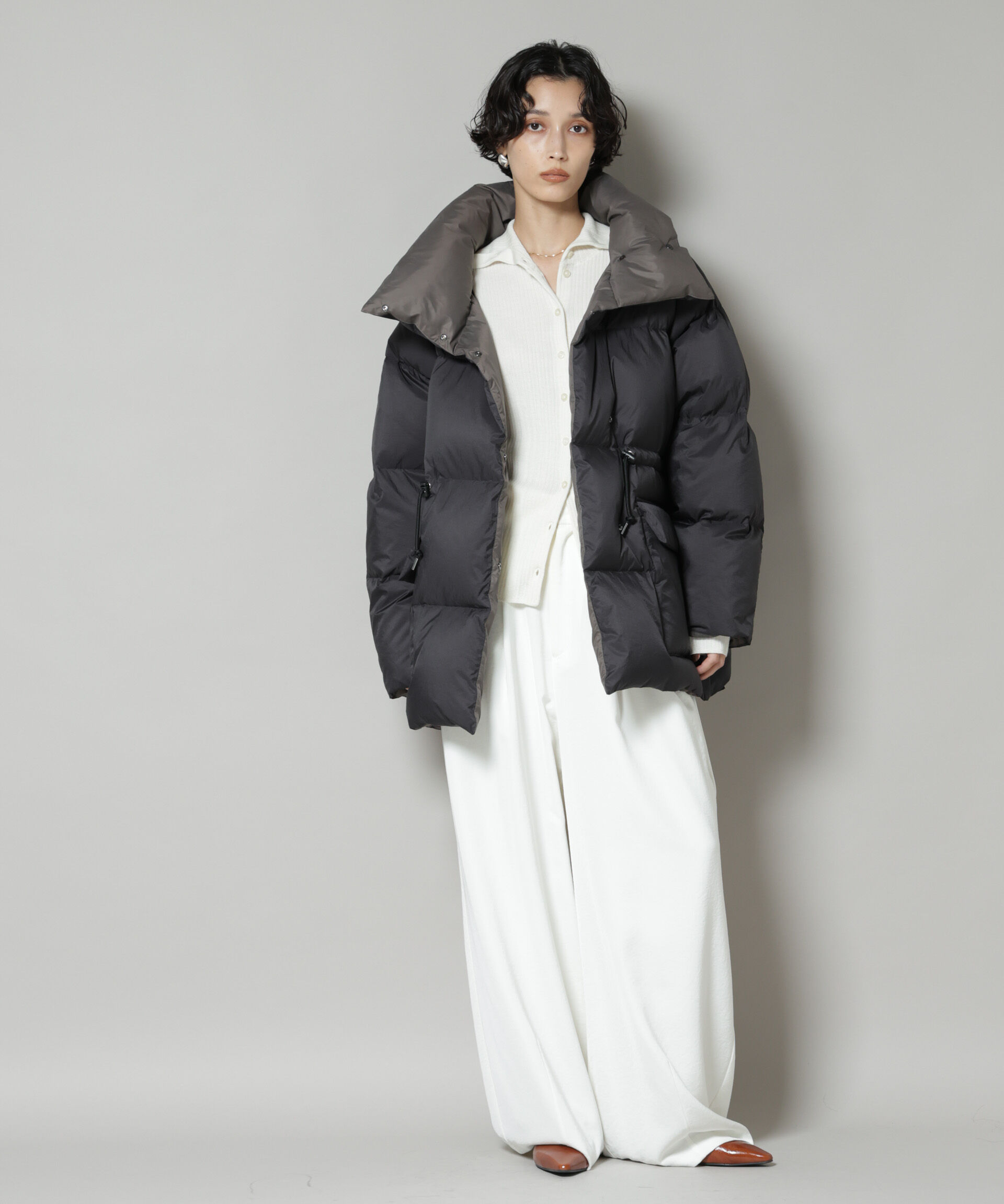 nano･universe「「西川ダウン(R)」バイカラーボリュームダウン」|ダウン|