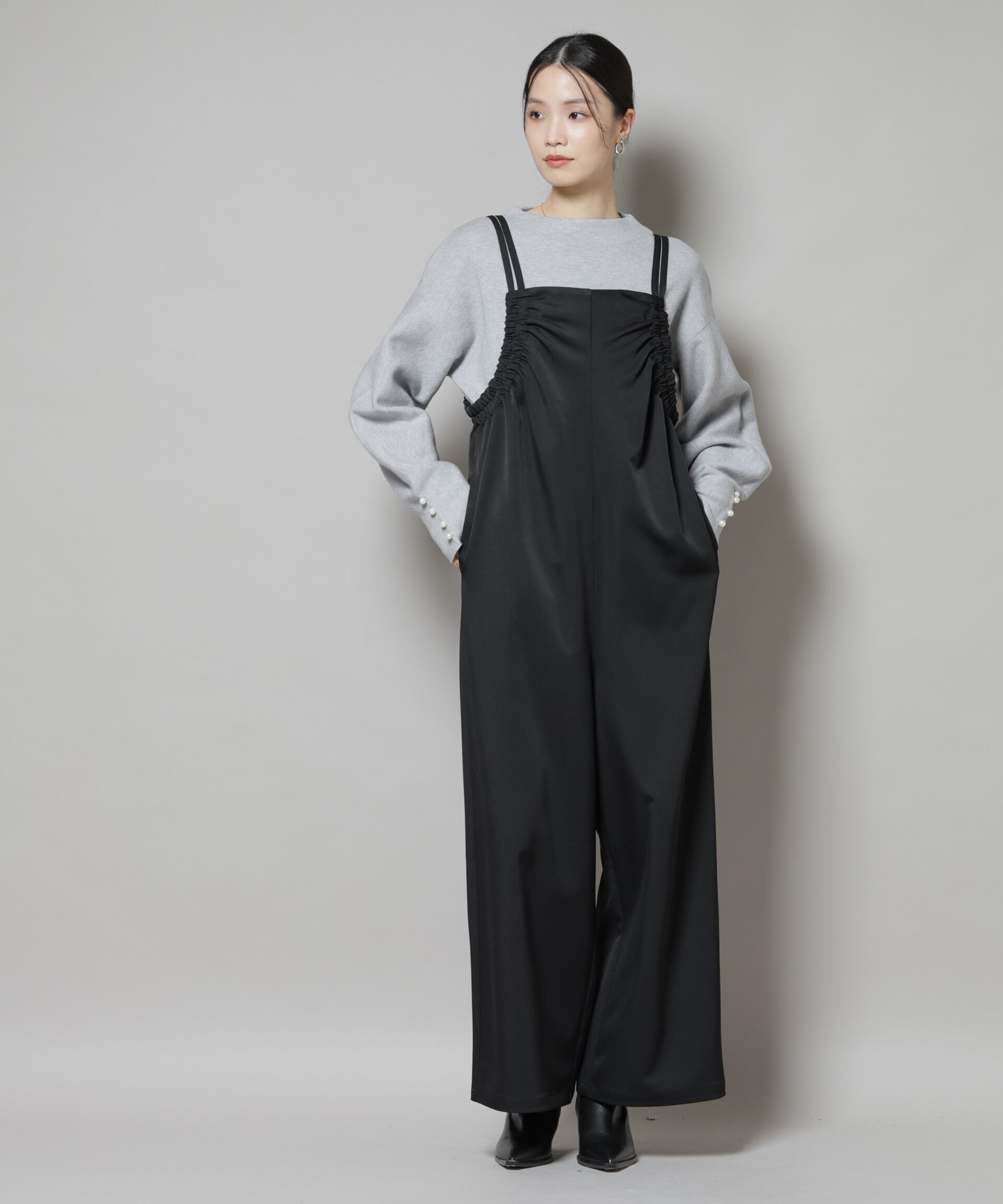 nano･universe「ミラノリブパールニットプルオーバー」|ニット・セーター|