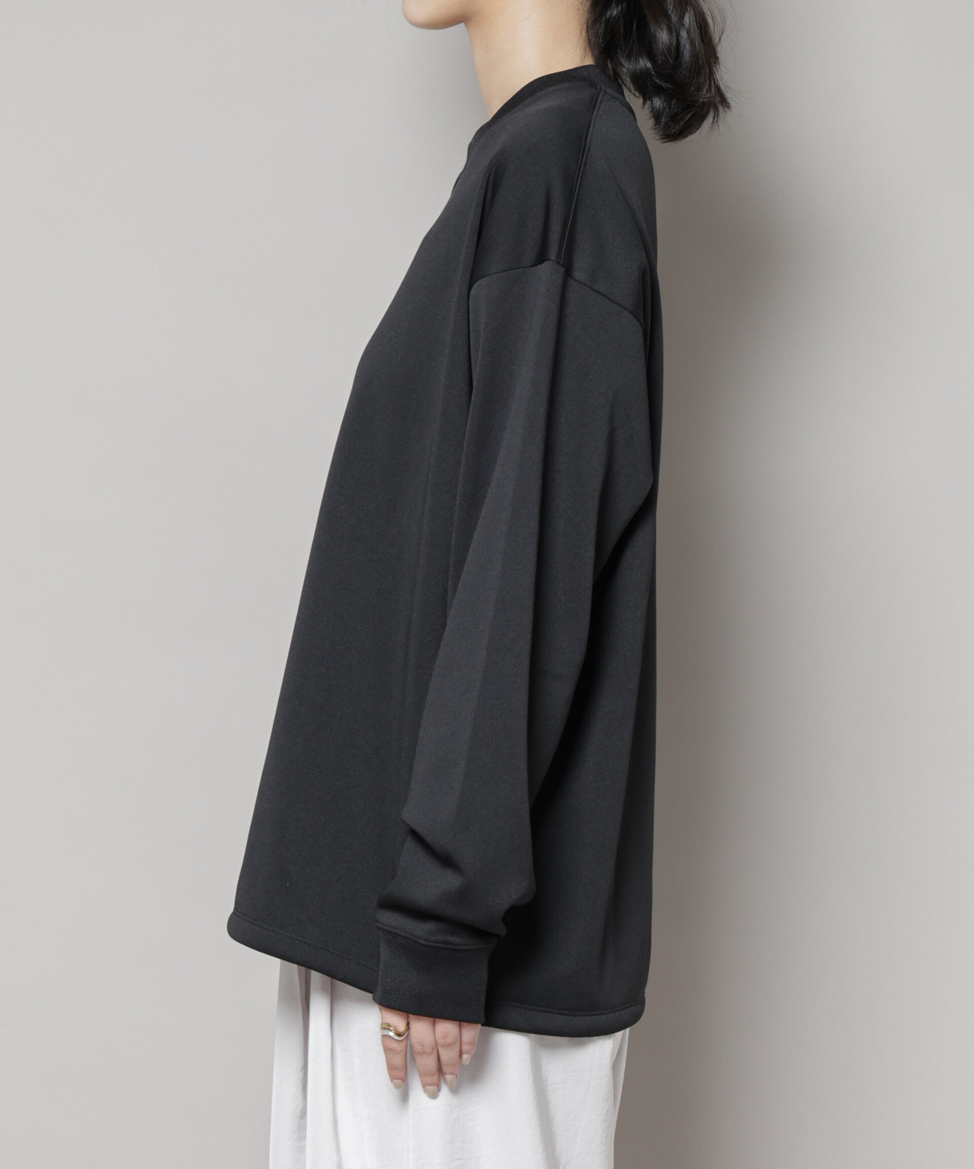 nano･universe「「MC」coveross(R)フリースボンディングクルーネック(セットアップ可)」|Tシャツ・カットソー|