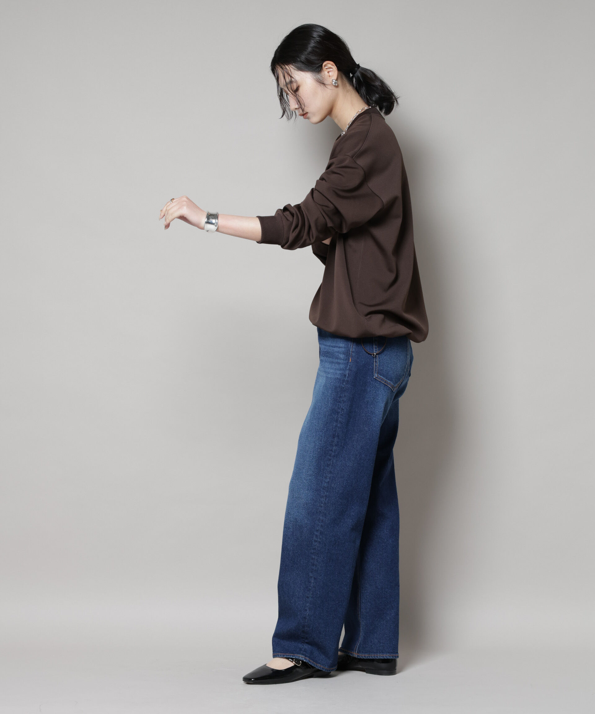 nano･universe「「MC」coveross(R)フリースボンディングクルーネック(セットアップ可)」|Tシャツ・カットソー|