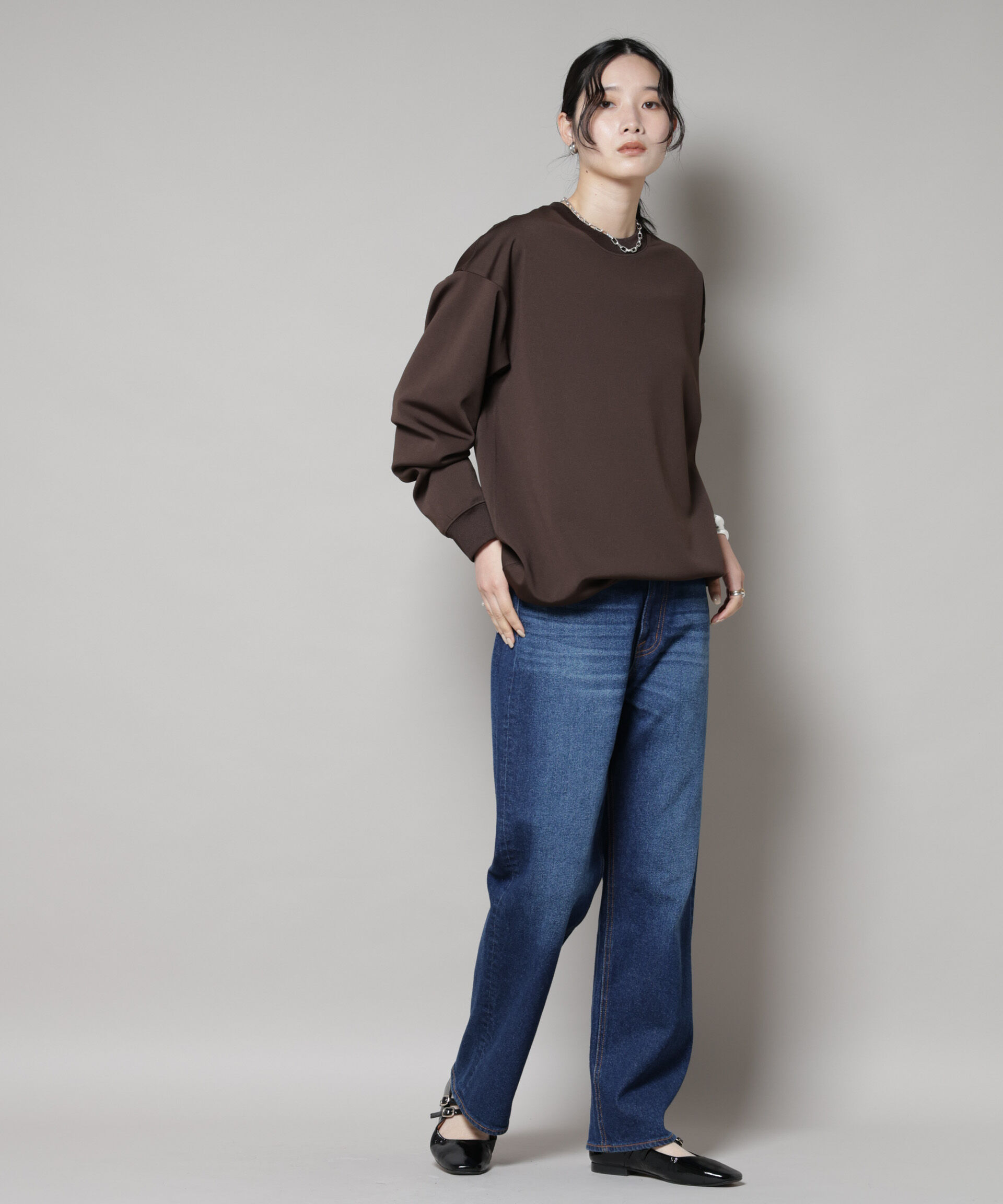 nano･universe「「MC」coveross(R)フリースボンディングクルーネック(セットアップ可)」|Tシャツ・カットソー|