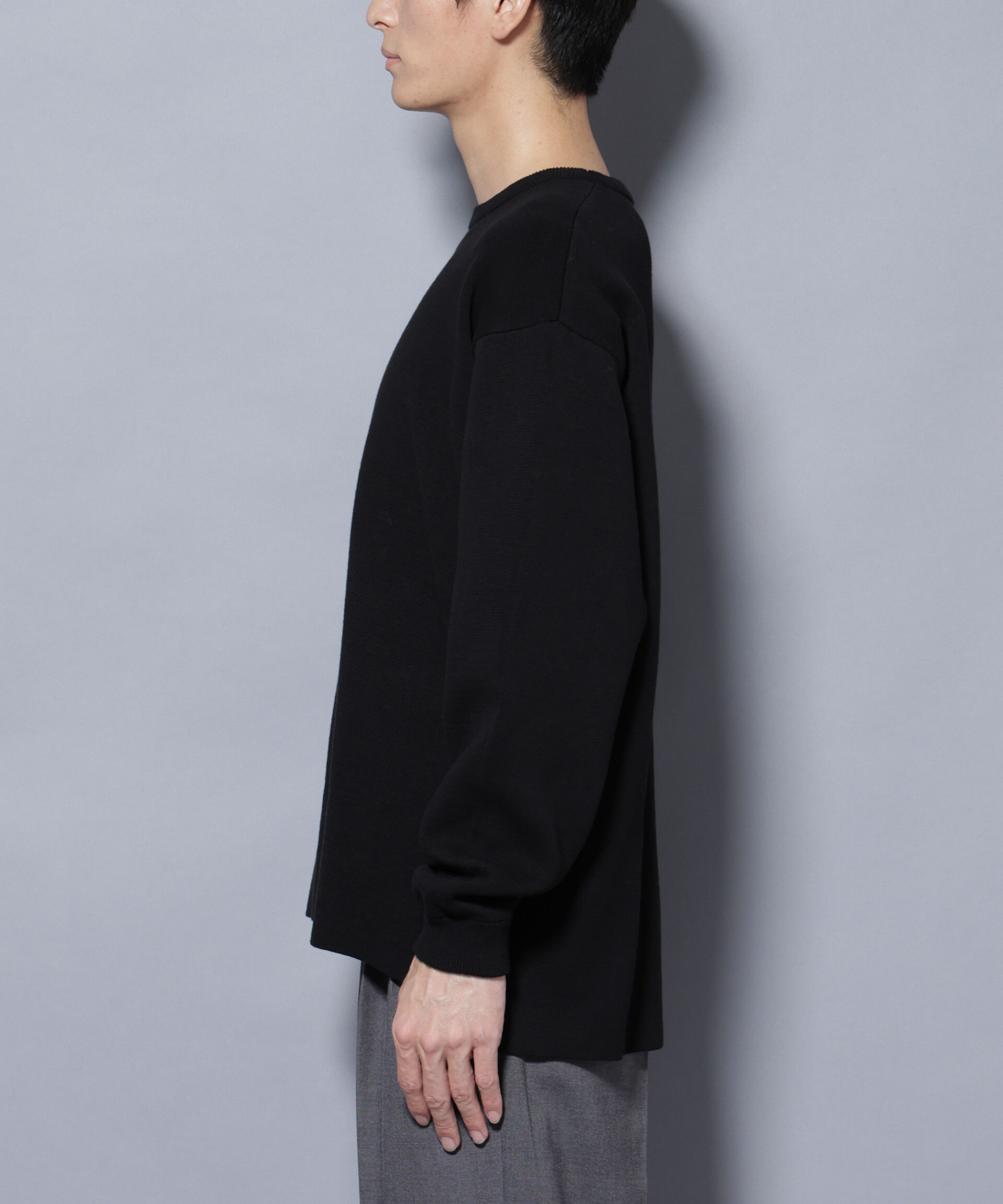 nano･universe「ミラノリブ ワイドクルーネックニット」|ニット・セーター|