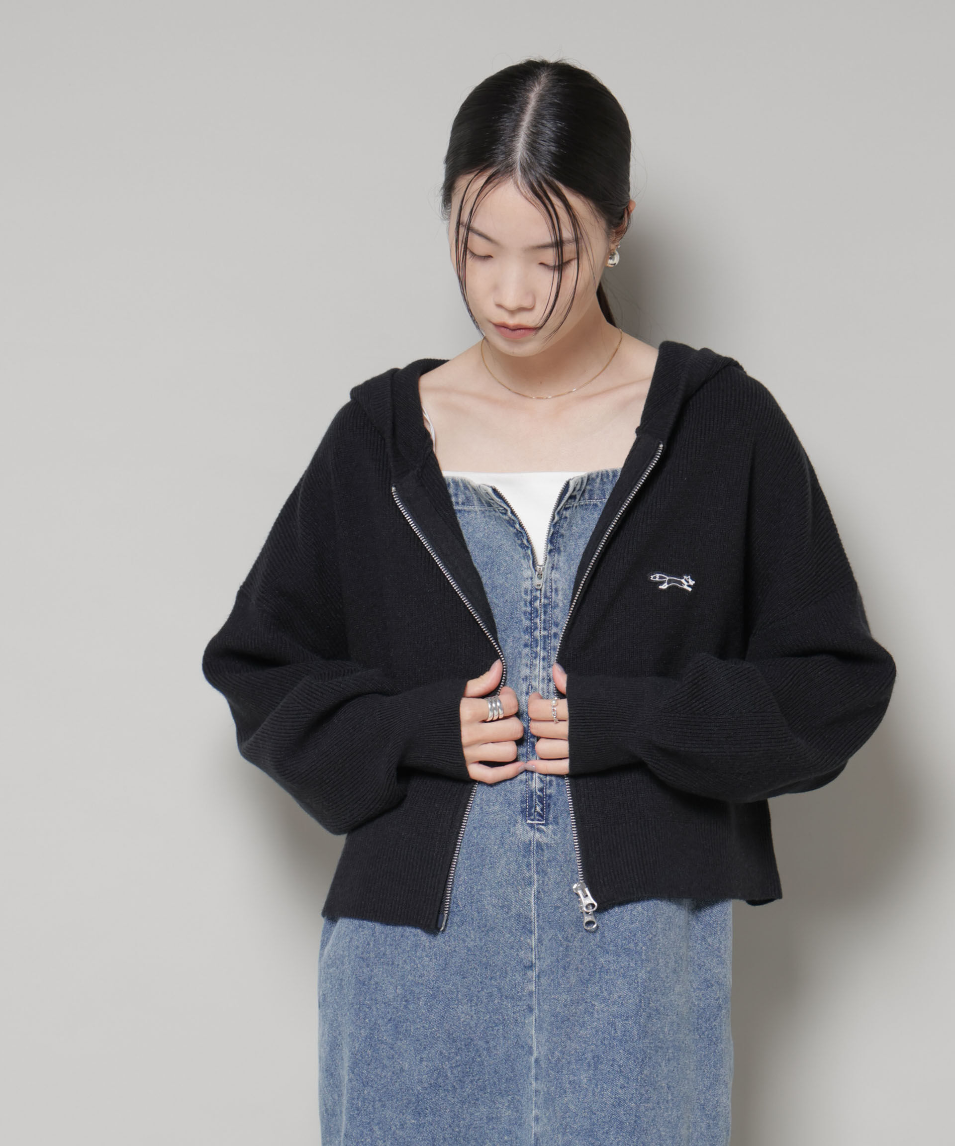 nano･universe「PENNEYS別注TheFOXニットフーディー」|ニット・セーター|