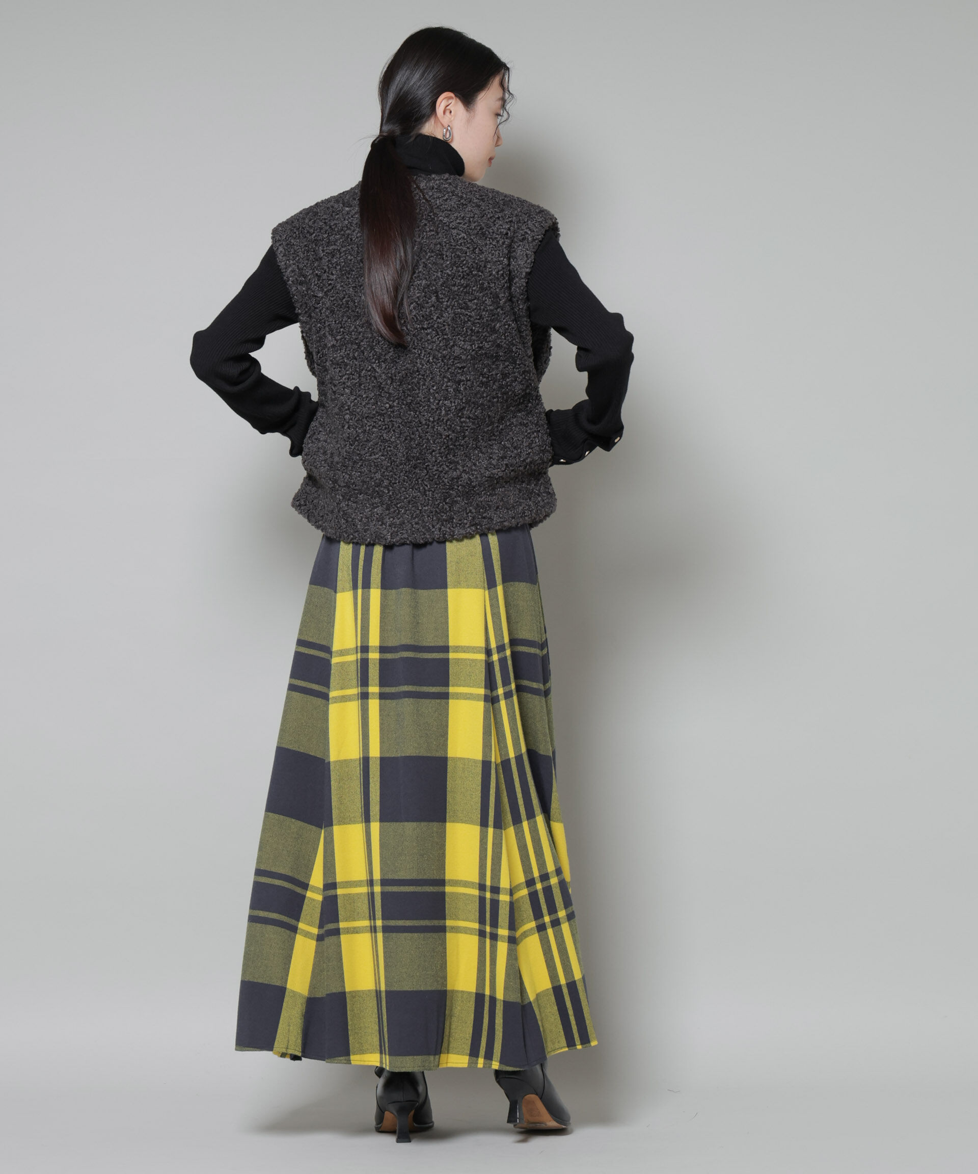 nano･universe「洗濯機洗可メタルボタンリブニット」|ニット・セーター|