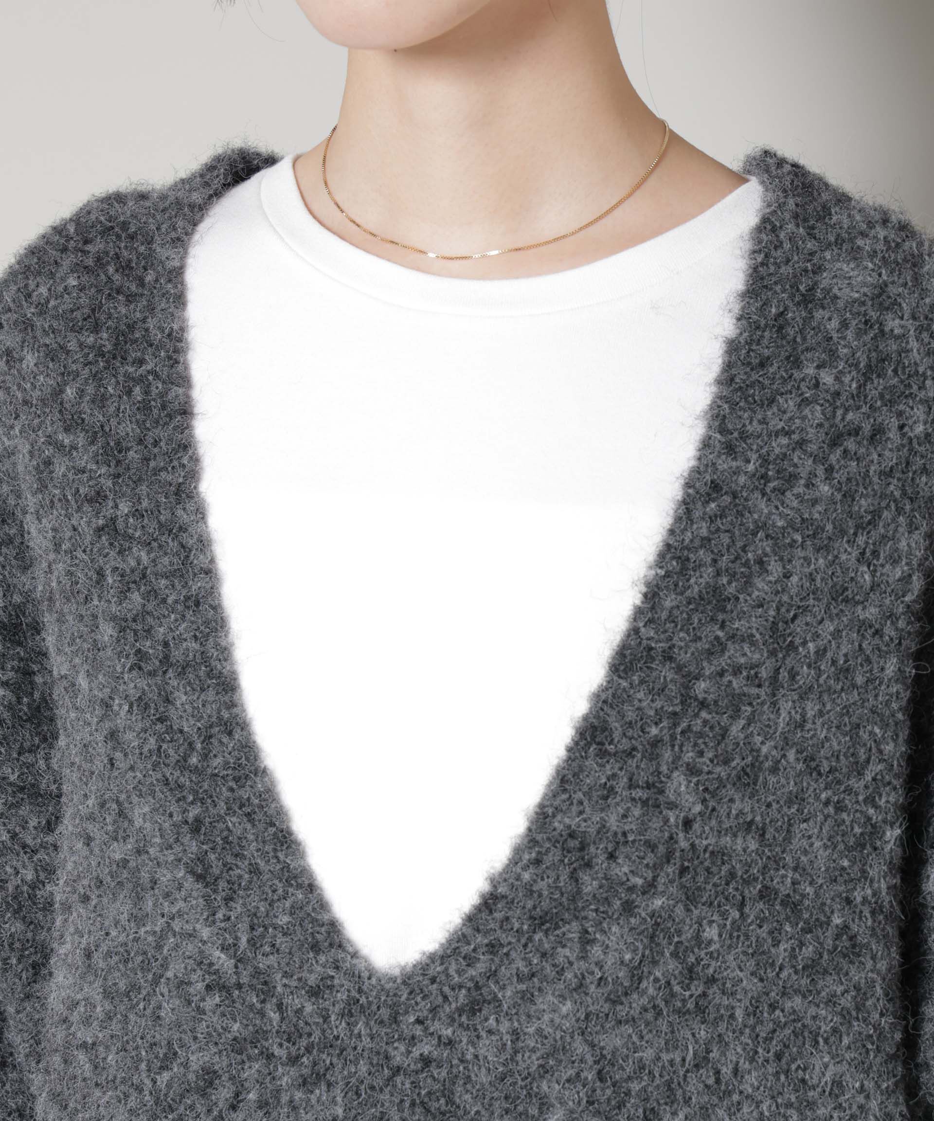 nano･universe「深Vネックオーバーニットプルオーバー」|ニット・セーター|