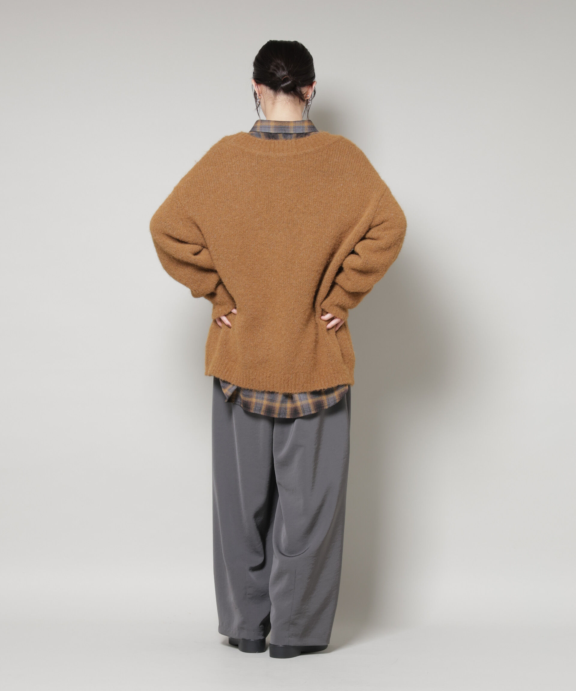 nano･universe「深Vネックオーバーニットプルオーバー」|ニット・セーター|