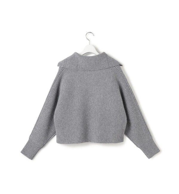 23区「【洗える】ウールカシミヤチャンキー クロップド スキッパーニット」|ニット・セーター|