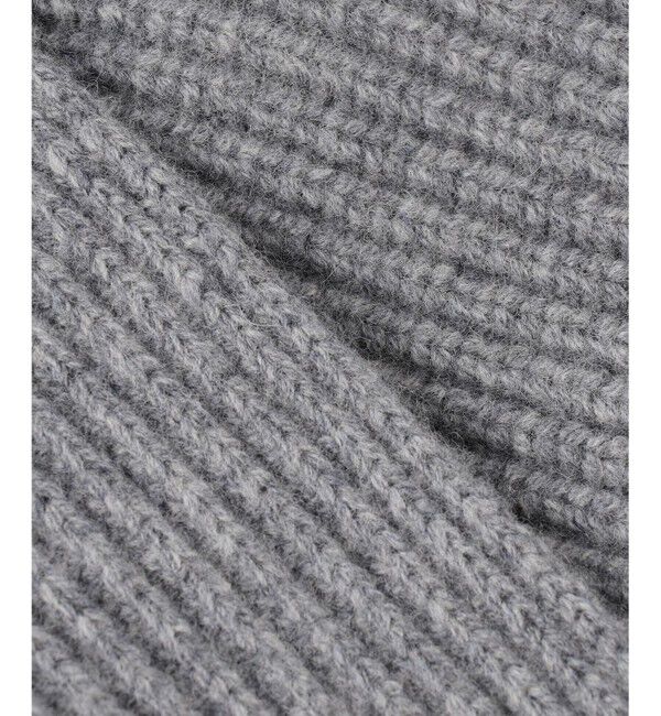 23区「【洗える】ウールカシミヤチャンキー クロップド スキッパーニット」|ニット・セーター|