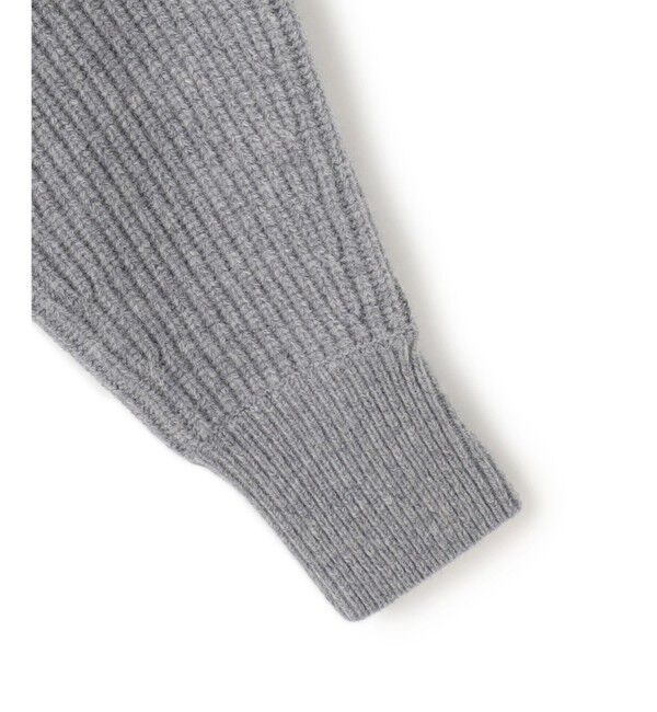 23区「【洗える】ウールカシミヤチャンキー クロップド スキッパーニット」|ニット・セーター|