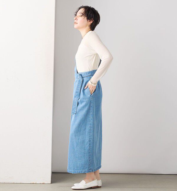 Rie Miller「【RM denim】ワンショルダーデニムジャンパースカート」|ワンピース|