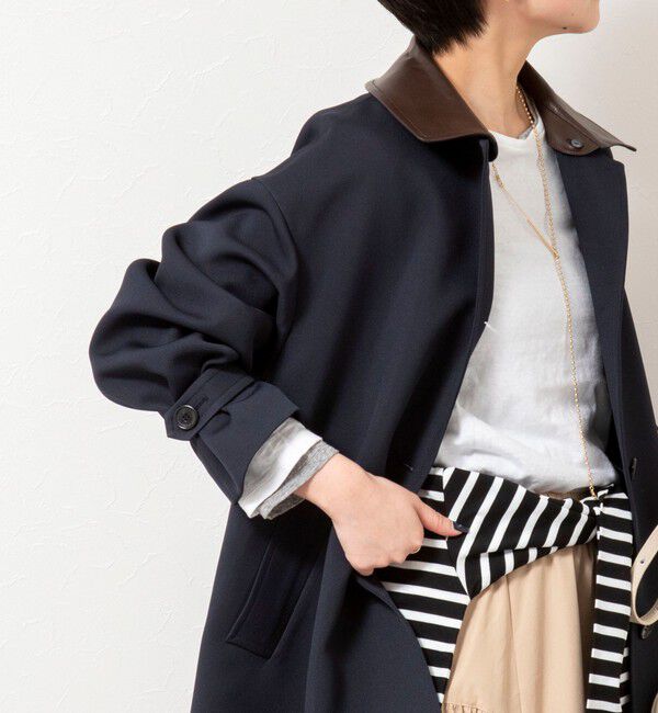 NOLLEY'S「ウォッシャブルトリプルクロス3WAYステンカラーコート」|ステンカラーコート|