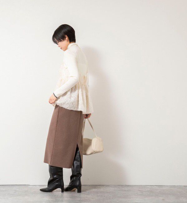 NOLLEY'S「ウォッシャブルカットジャガードビスチェ」|キャミソール|