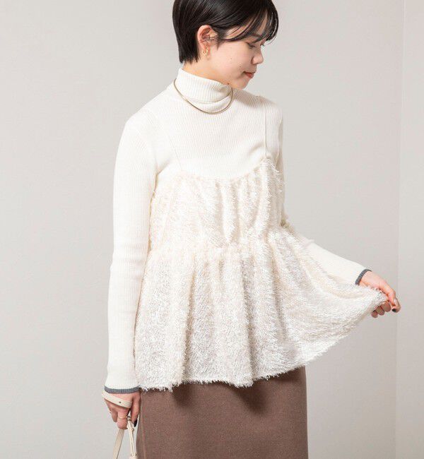 NOLLEY'S「ウォッシャブルカットジャガードビスチェ」|キャミソール|