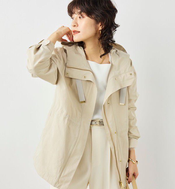 NOLLEY'S「【WEB限定カラー】ウォッシャブル2WAY撥水フーテッドブルゾン」|ブルゾン・スタジャン|