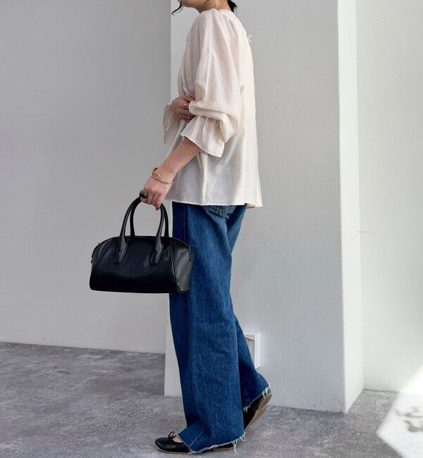 fredy emue「シャイニーシアー2WAYギャザーブラウス」|シャツ・ブラウス|