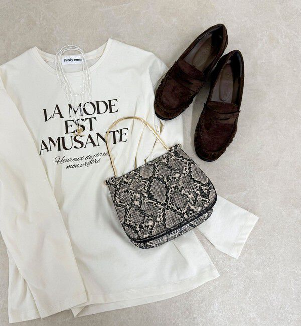 fredy emue「【LE VERNIS/ル・ベルニ】メタルハンドルオーバーフラップバッグ」|ショルダー・メッセンジャー|