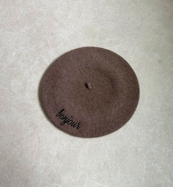 fredy emue「【Benelli Montacone/ベネリ モンタコーネ】ロゴ刺しゅうウールベレー」|ハンチング・ベレー帽|