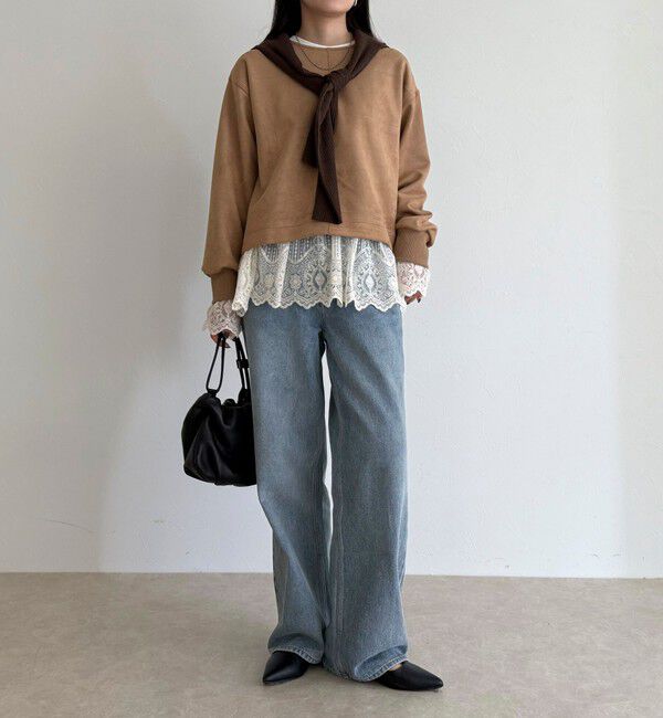 fredy emue「フェイクスエードダンボールプルオーバー」|Tシャツ・カットソー|