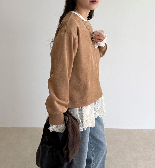 fredy emue「フェイクスエードダンボールプルオーバー」|Tシャツ・カットソー|