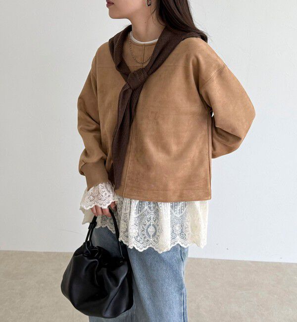 fredy emue「フェイクスエードダンボールプルオーバー」|Tシャツ・カットソー|