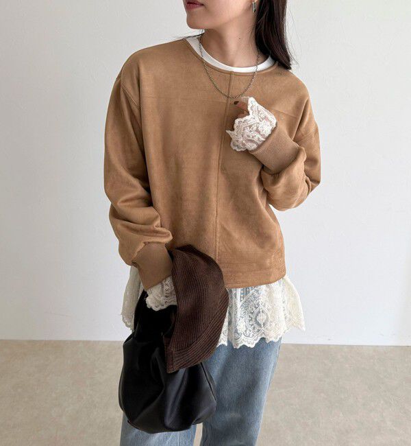 fredy emue「フェイクスエードダンボールプルオーバー」|Tシャツ・カットソー|