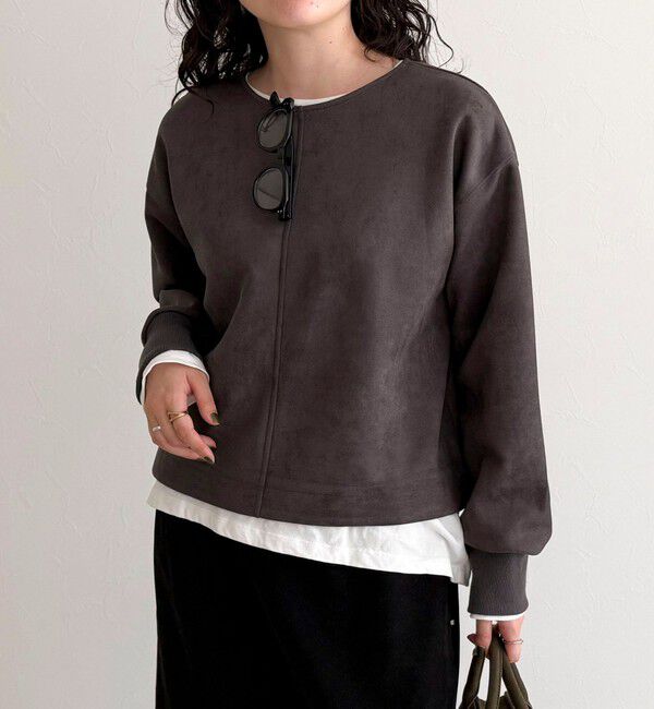 fredy emue「フェイクスエードダンボールプルオーバー」|Tシャツ・カットソー|