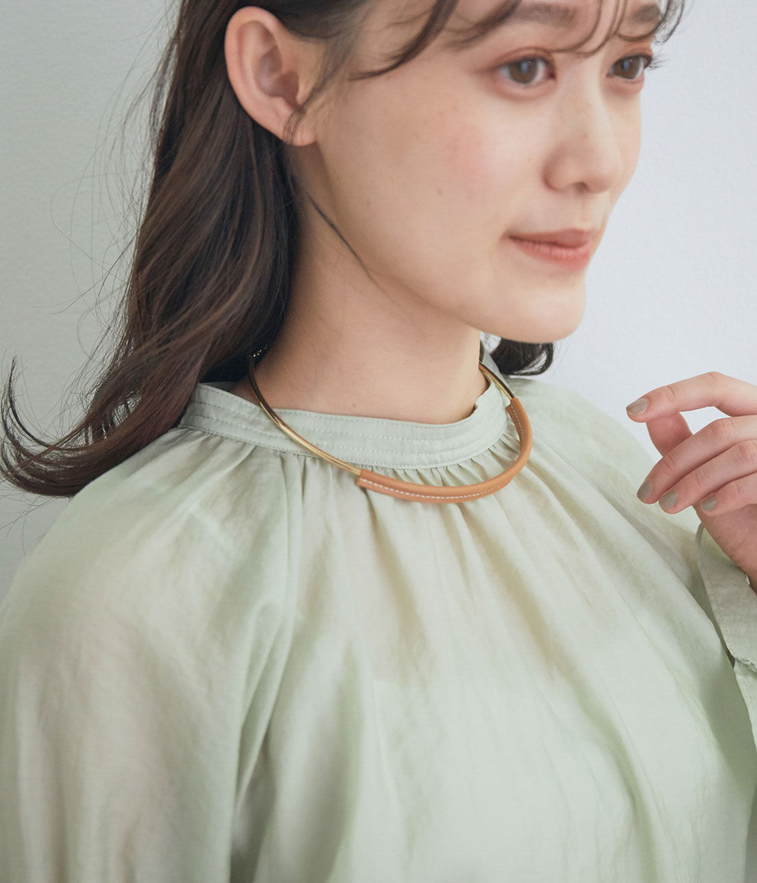 VIS「フェイクレザーチョーカー」|ネックレス|