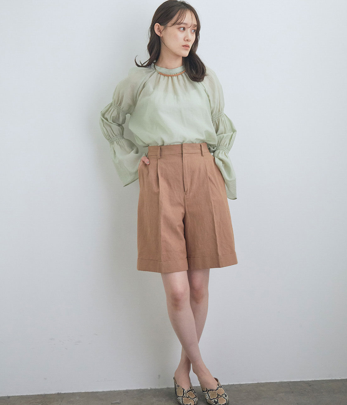 VIS「フェイクレザーチョーカー」|ネックレス|