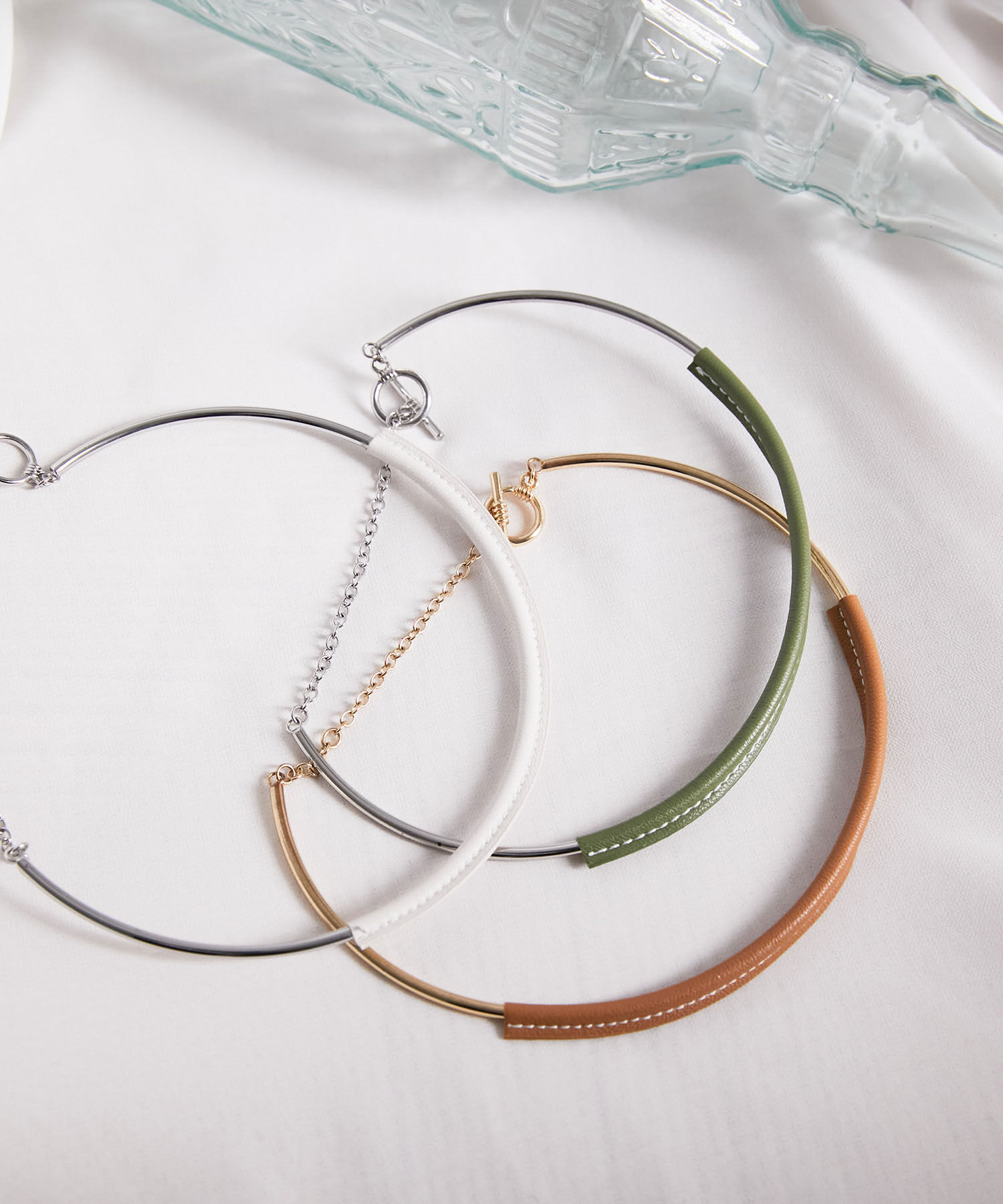 VIS「フェイクレザーチョーカー」|ネックレス|