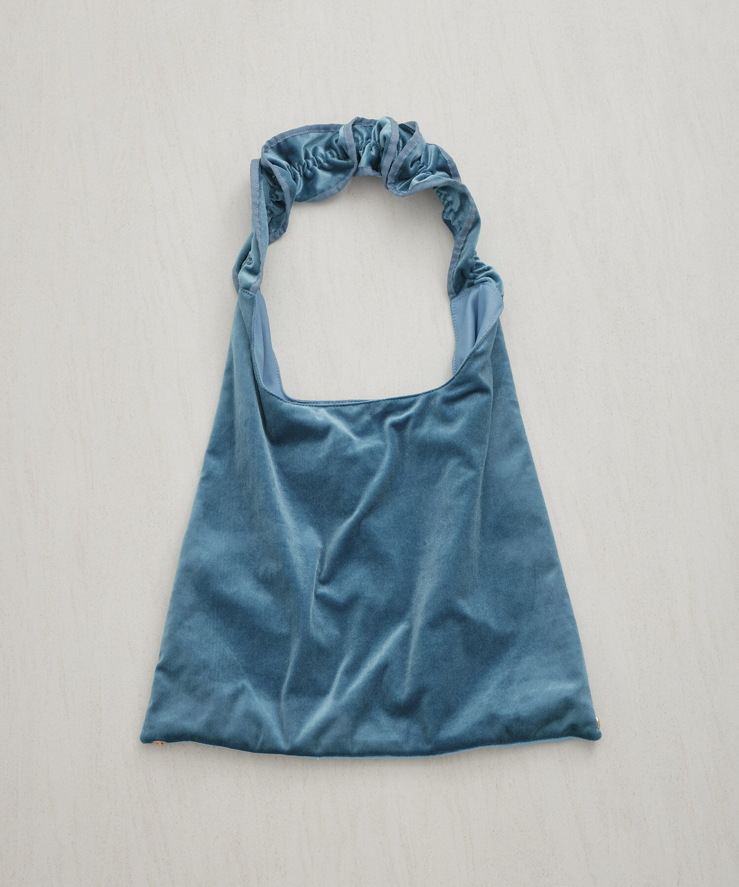 ROPE PICNIC PASSAGE「2WAY/ベロアフリルワンショルダーバッグ」|ショルダー・メッセンジャー|ブルー(44)