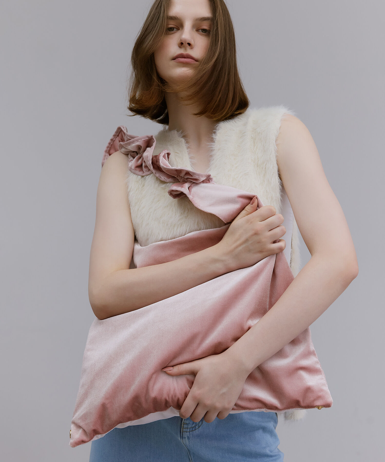 ROPE PICNIC PASSAGE「2WAY/ベロアフリルワンショルダーバッグ」|ショルダー・メッセンジャー|