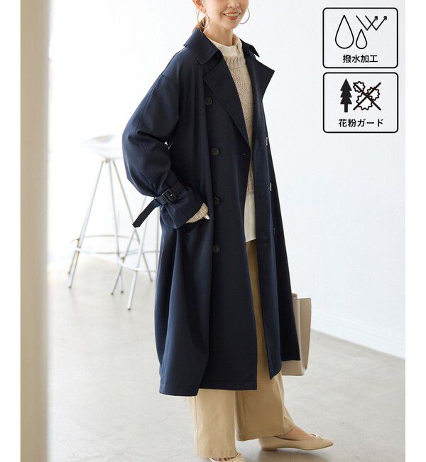 Rope&rsquo;Picnic「撥水加工・花粉ガード/トレンチコート」|トレンチコート|コンメイン