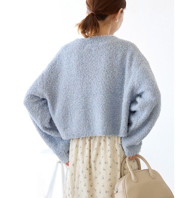 Rope&rsquo;Picnic「スパンコール混リボンヤーンニットプルオーバー」|ニット・セーター|