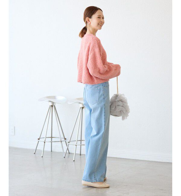 Rope&rsquo;Picnic「スパンコール混リボンヤーンニットプルオーバー」|ニット・セーター|