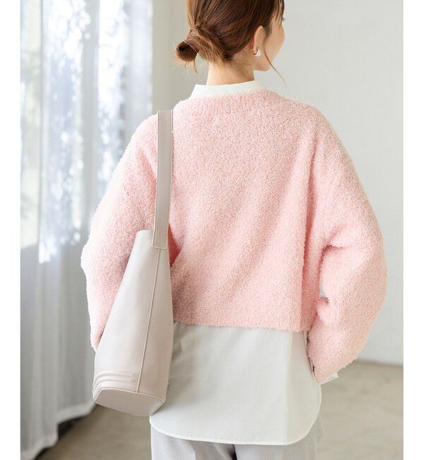 Rope&rsquo;Picnic「スパンコール混リボンヤーンニットプルオーバー」|ニット・セーター|