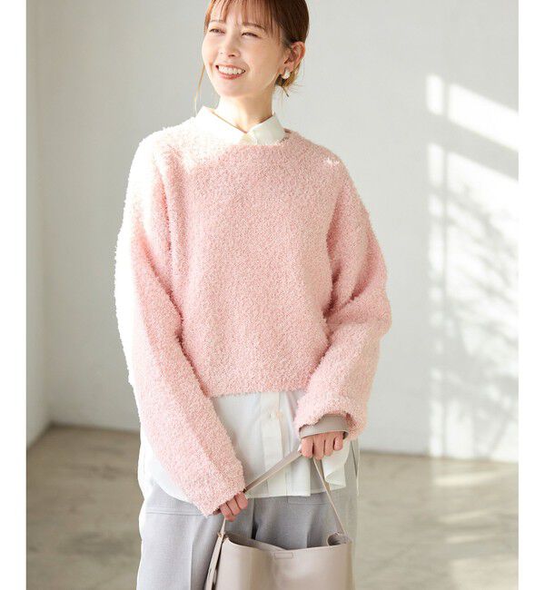 Rope&rsquo;Picnic「スパンコール混リボンヤーンニットプルオーバー」|ニット・セーター|