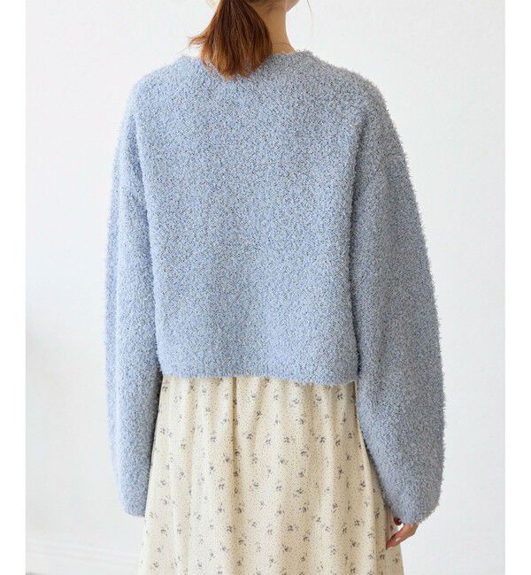 Rope&rsquo;Picnic「スパンコール混リボンヤーンニットプルオーバー」|ニット・セーター|