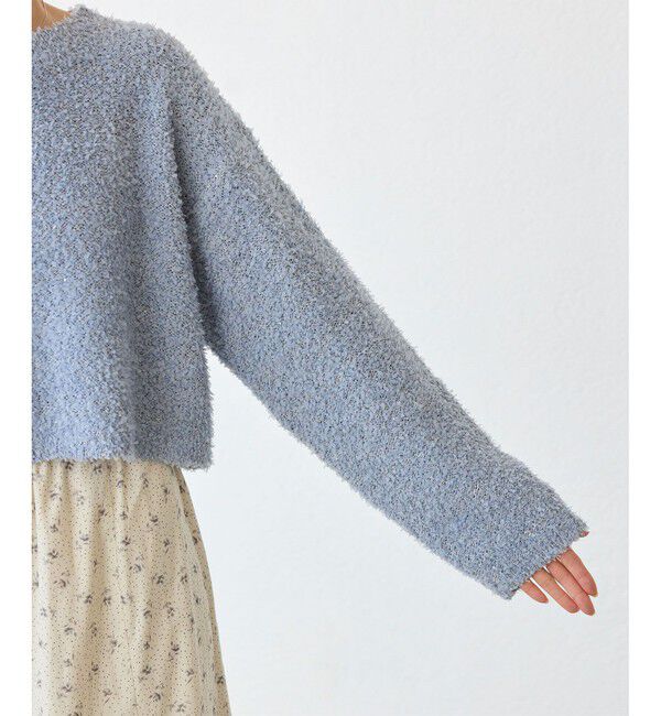 Rope&rsquo;Picnic「スパンコール混リボンヤーンニットプルオーバー」|ニット・セーター|