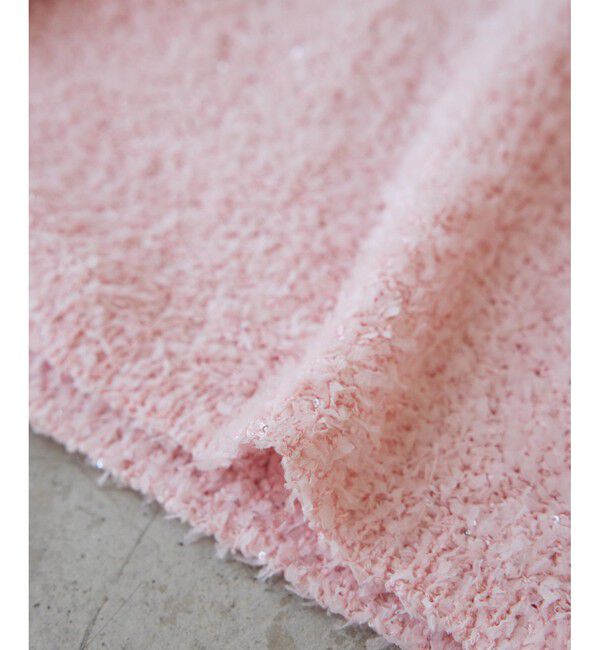 Rope&rsquo;Picnic「スパンコール混リボンヤーンニットプルオーバー」|ニット・セーター|